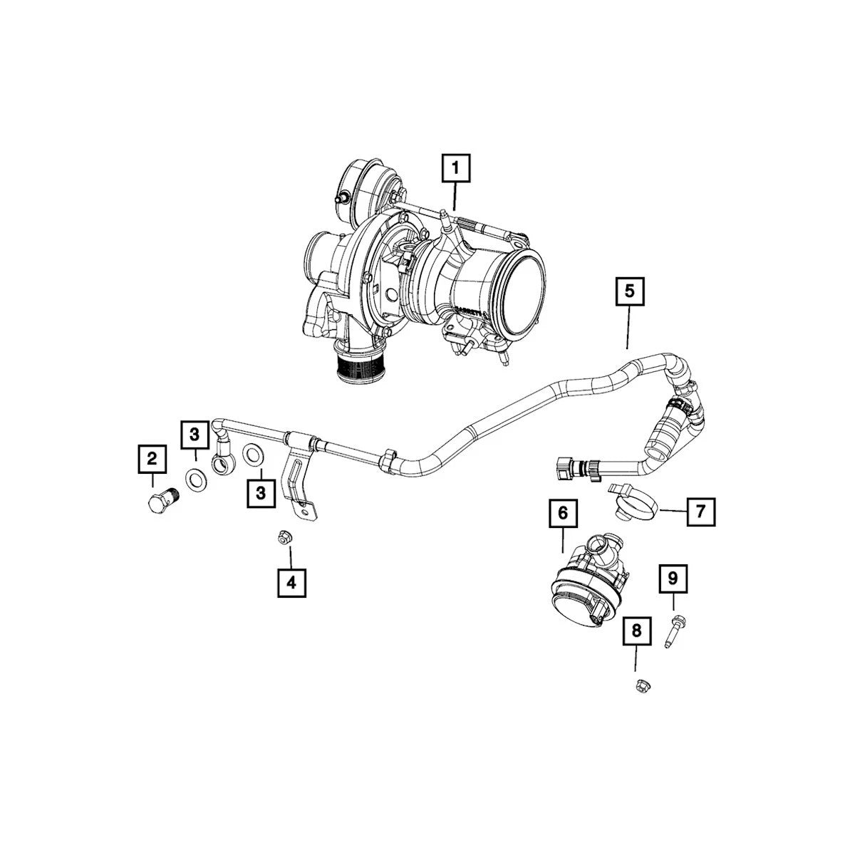 Automatic Transmission Oil Cooler Hose Banjo Bolt for Jeep Renegade (2015) 68073779AA