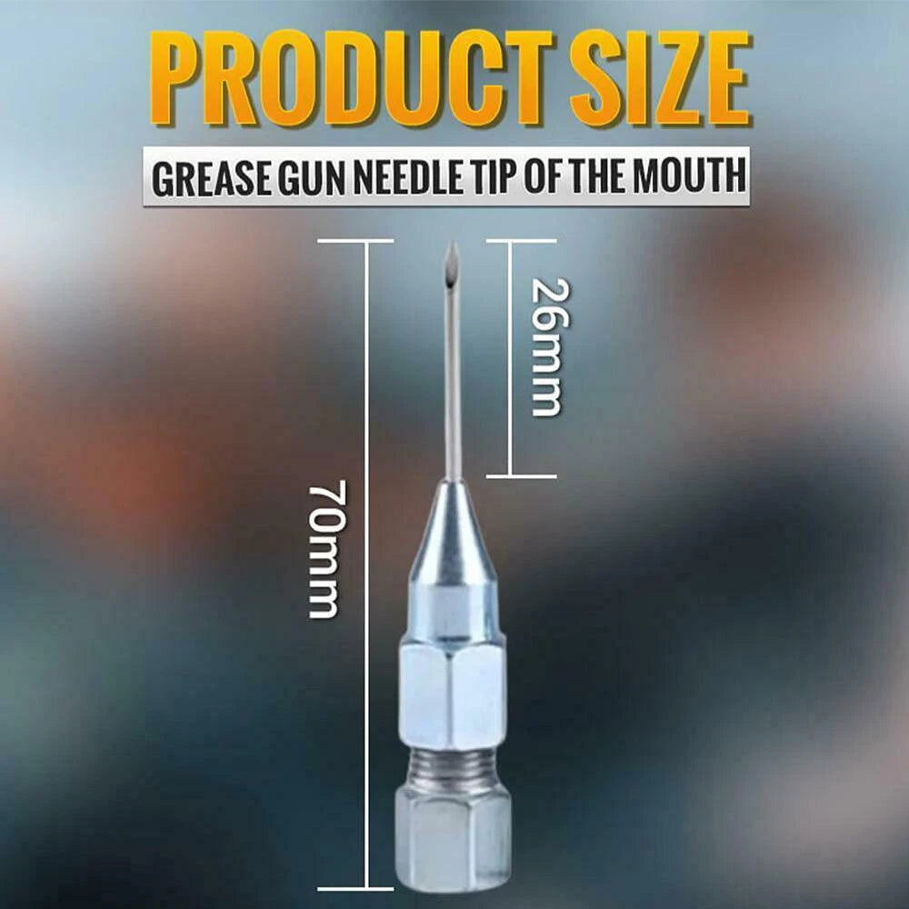 5x Needle Nose Grease Gun Attachment Nozzle Adaptor 8mm Dia. Tool