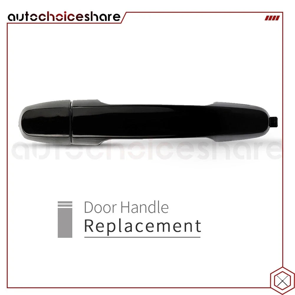Set of 2 Black Exterior Door Handles for Toyota Sienna (2004–2010)