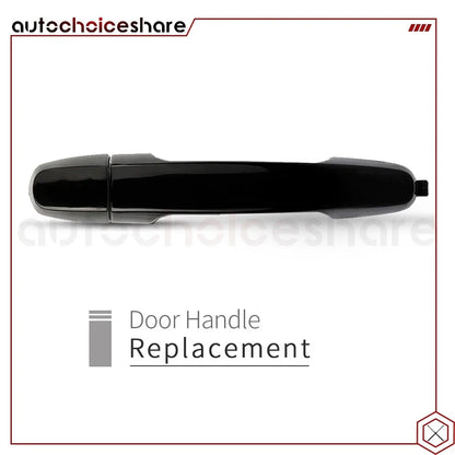 Set of 2 Black Exterior Door Handles for Toyota Sienna (2004–2010)