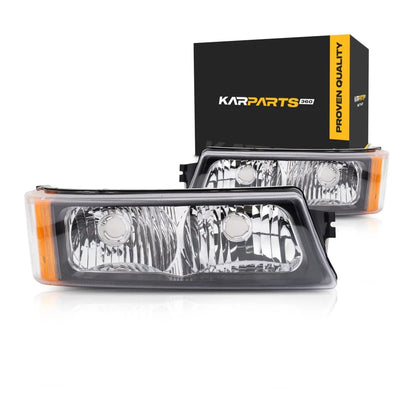 Pair of Signal/Corner Light Units for Chevy Silverado 2500 HD (2003–2006) PLX-M1-334-1604L-UC-CL360A5, GM2520185, GM2521185