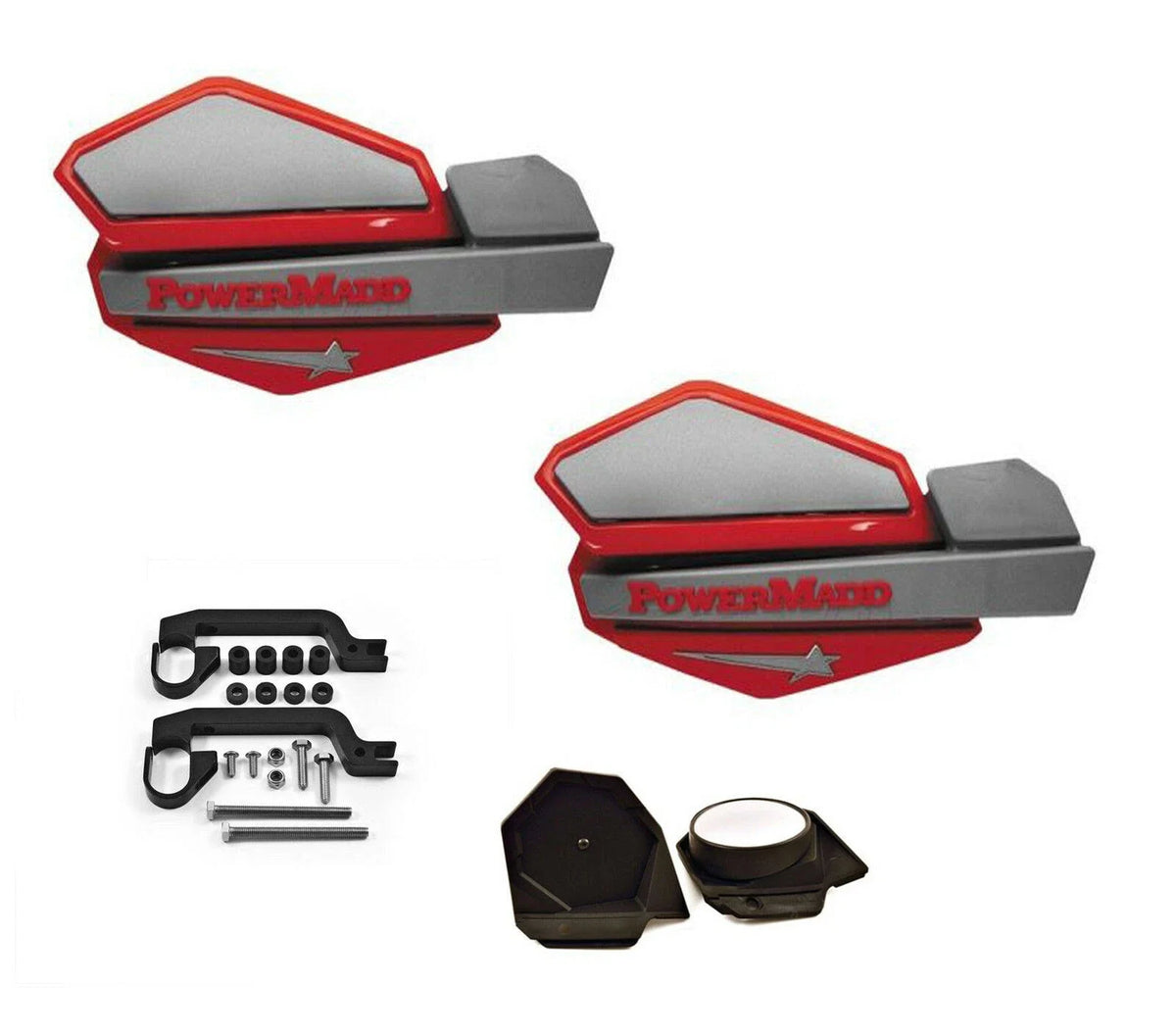 Powermadd Star Series Hand Guards Mirror Mount Kit for Honda TRX 300EX 300X (1993–2008)