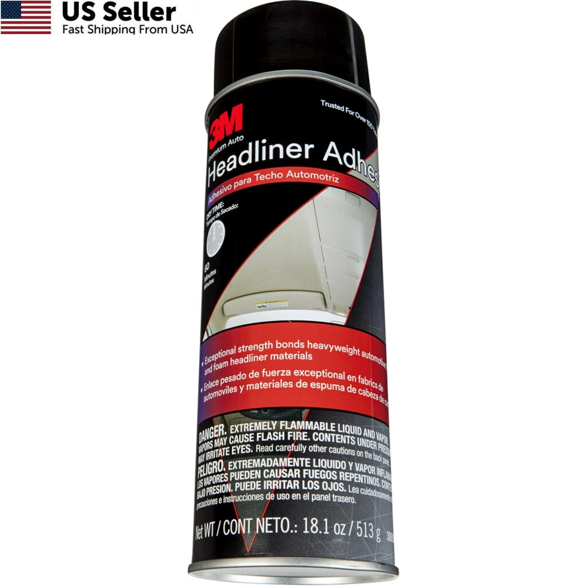 2X 3M Headliner & Fabric Adhesive 18.1 oz Aerosol Can