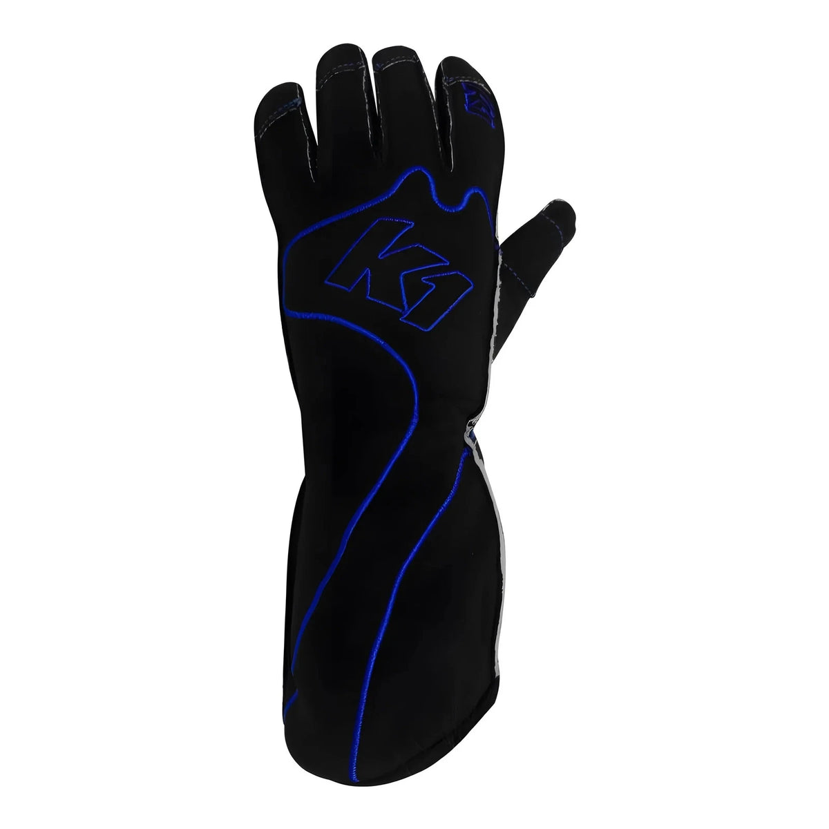2X K1 Racegear Gloves for Karting RS1 Youth (13-RS1-B-2XS) Black/Blue