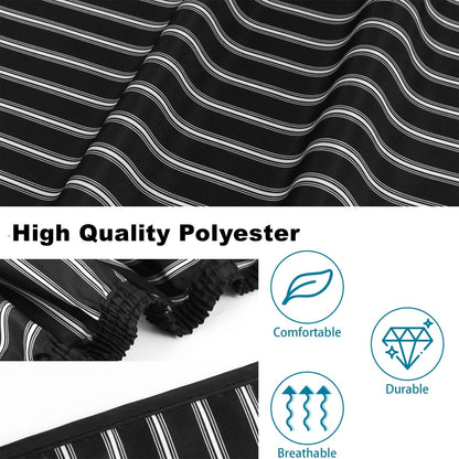 Professional Hair for Automotive Use (Pack of 1) Black With White Stripes