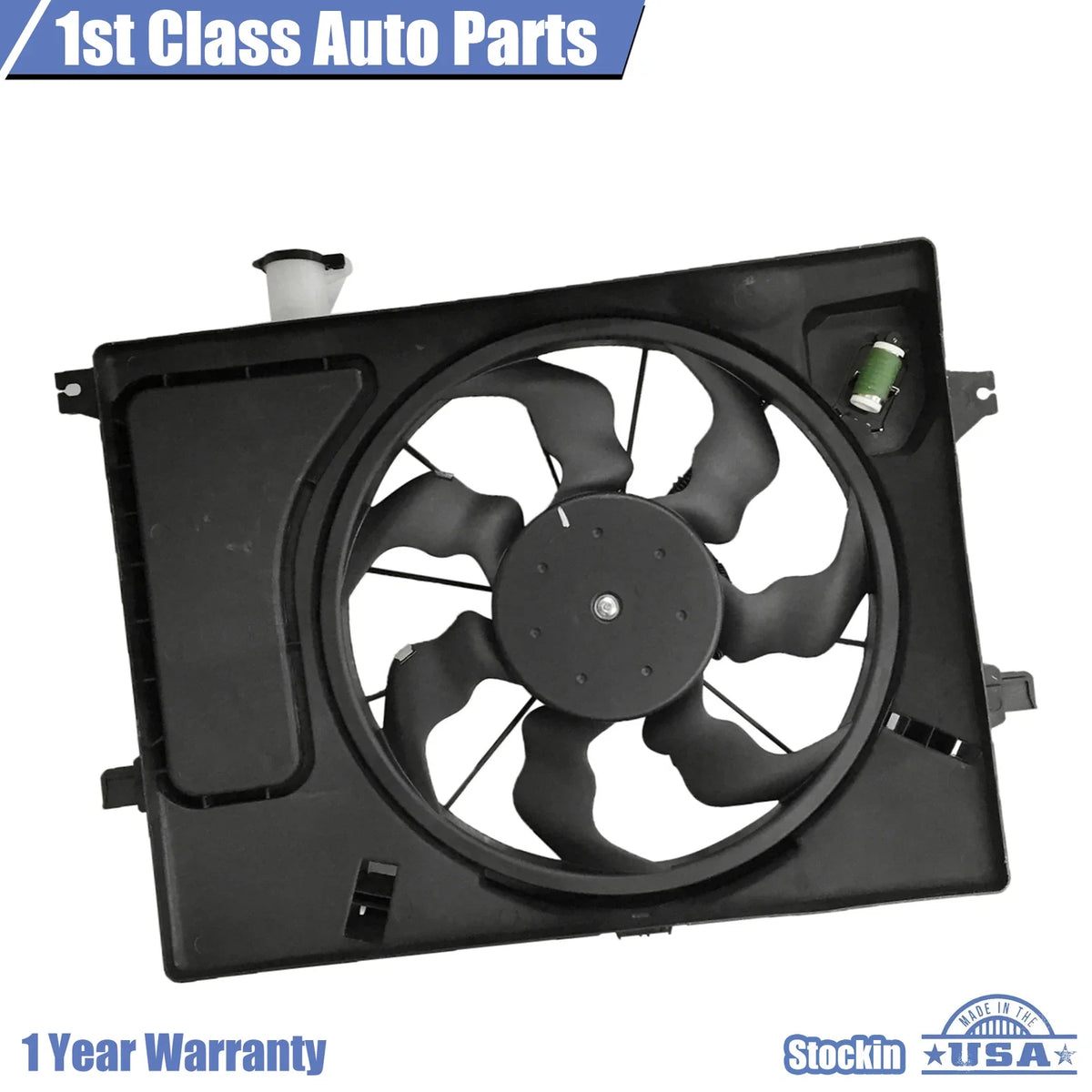 Radiator Cooling Fan Assembly for Hyundai Elantra (2011–2015) Kia Forte (2014) 621-528