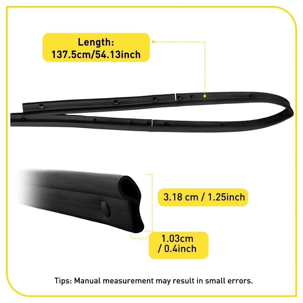 Hood Rubber Seal Weatherstrip for Honda Civic EG EH (1992–1995)