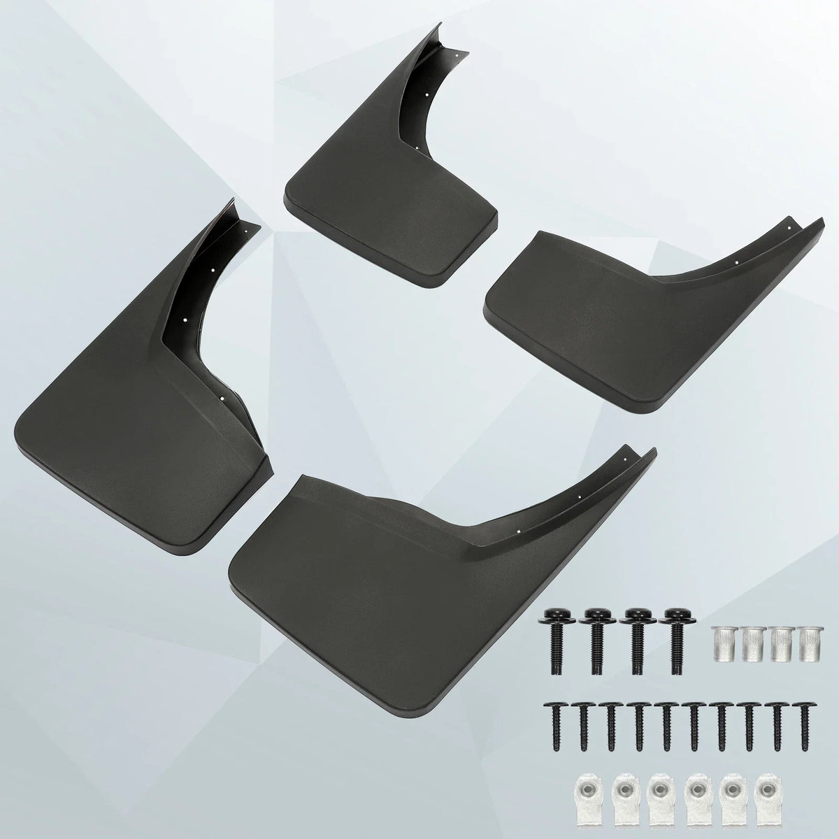 Set of 4 Splash Guards & Mud Flaps for Sierra 1500 2500 3500 HD (2014–2019)