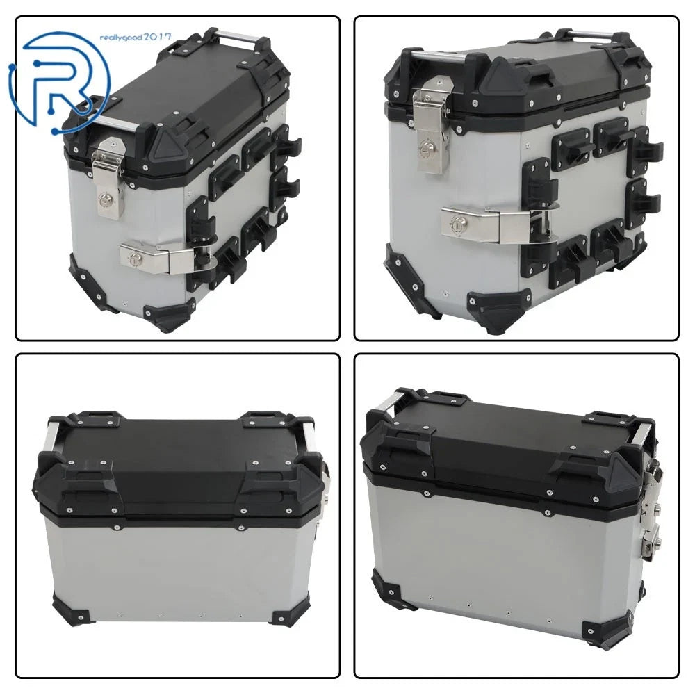 36L Hard Saddlebag Box Trunk for Motorcycle with Support Racks