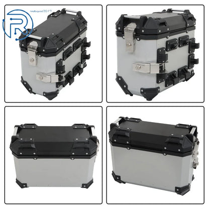 36L Hard Saddlebag Box Trunk for Motorcycle with Support Racks