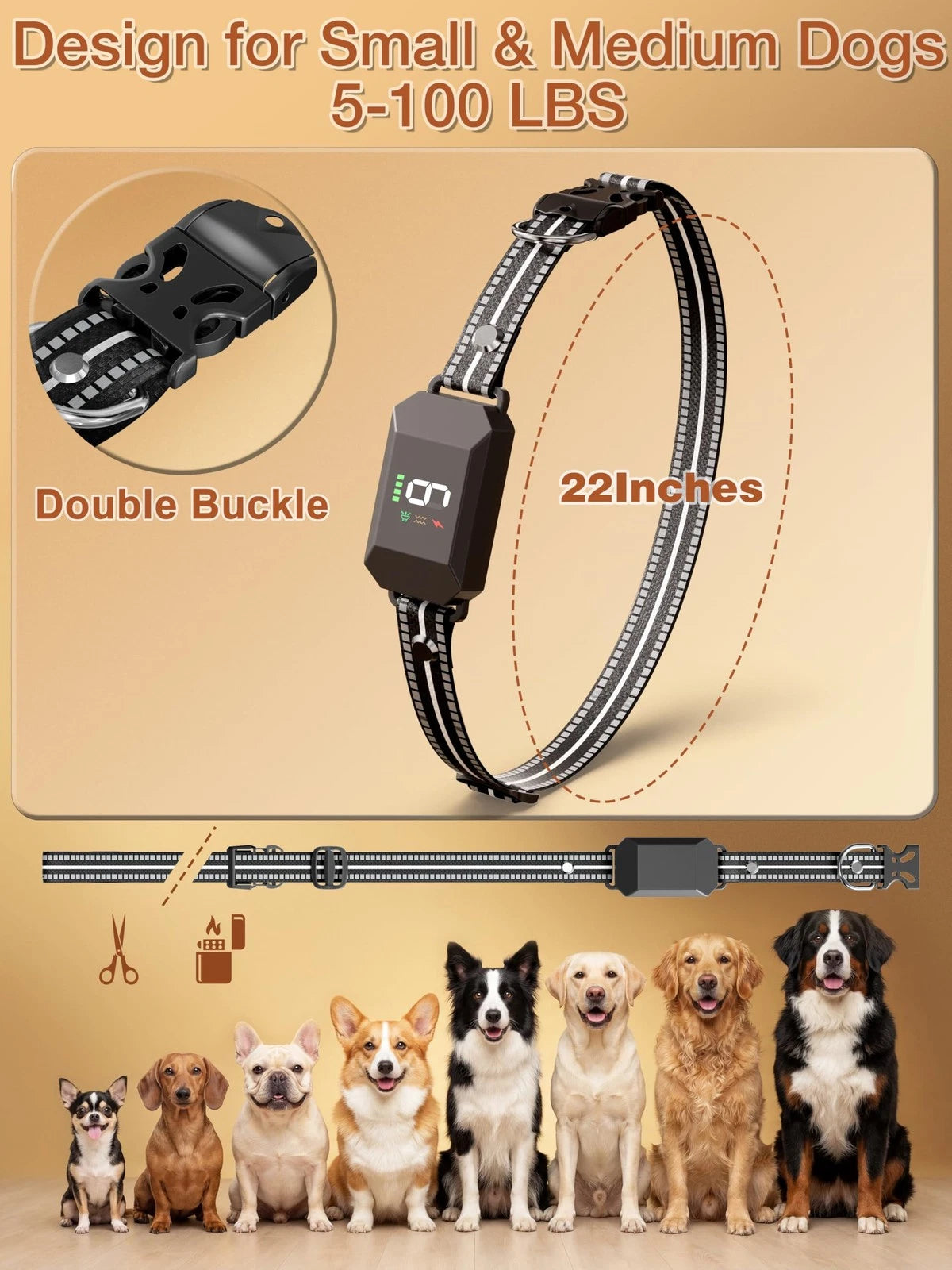 Small Shock Collar for Dogs 5-100lbs (No Known Part Numbers)