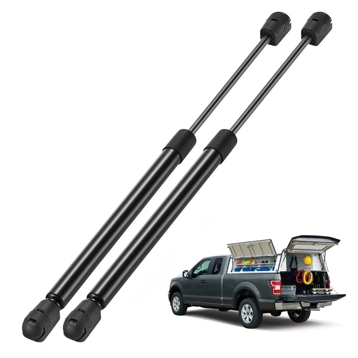 Pair of Gas Strut Shock Lift Supports for Leer Camper Shell (C16-10176)