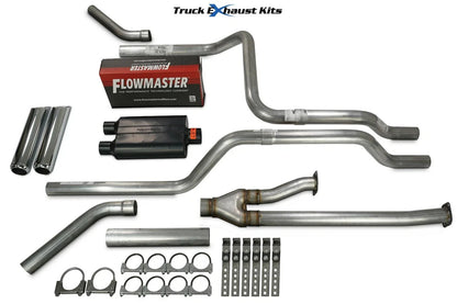 2.5" Dual Exhaust Kit for Toyota Tundra (2014–2021) - 40 Series, Chrome Tip