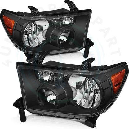 Pair Headlight Assembly for Toyota Sequoia (2008–2017)