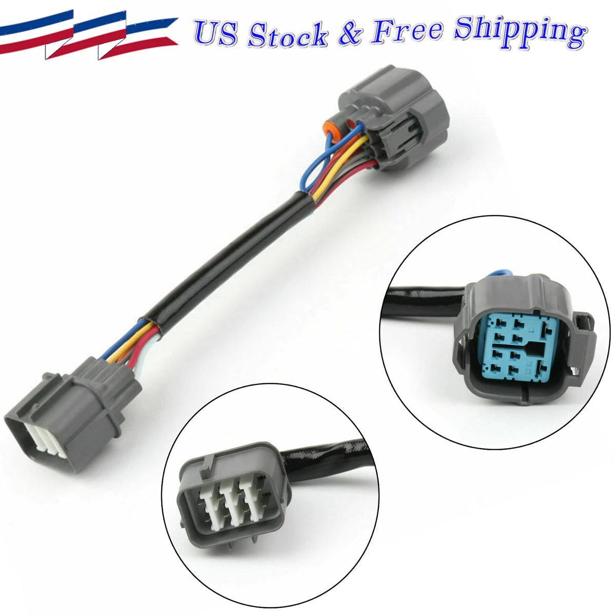 OBD2 8-Pin to OBD2 10-Pin Adapter for Honda Acura (C154-A003-Black)