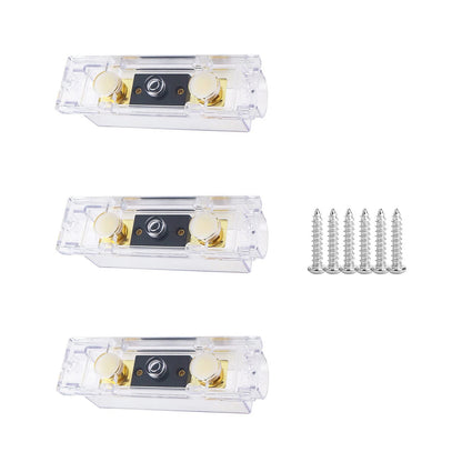 3Pcs 300AMP ANL Fuse Holder Block for Car Audio (0 2 4 8 AWG)