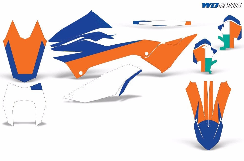Graphic Stickers +#PLT/RIM Decals for KTM 690 Enduro R (2012–2018)