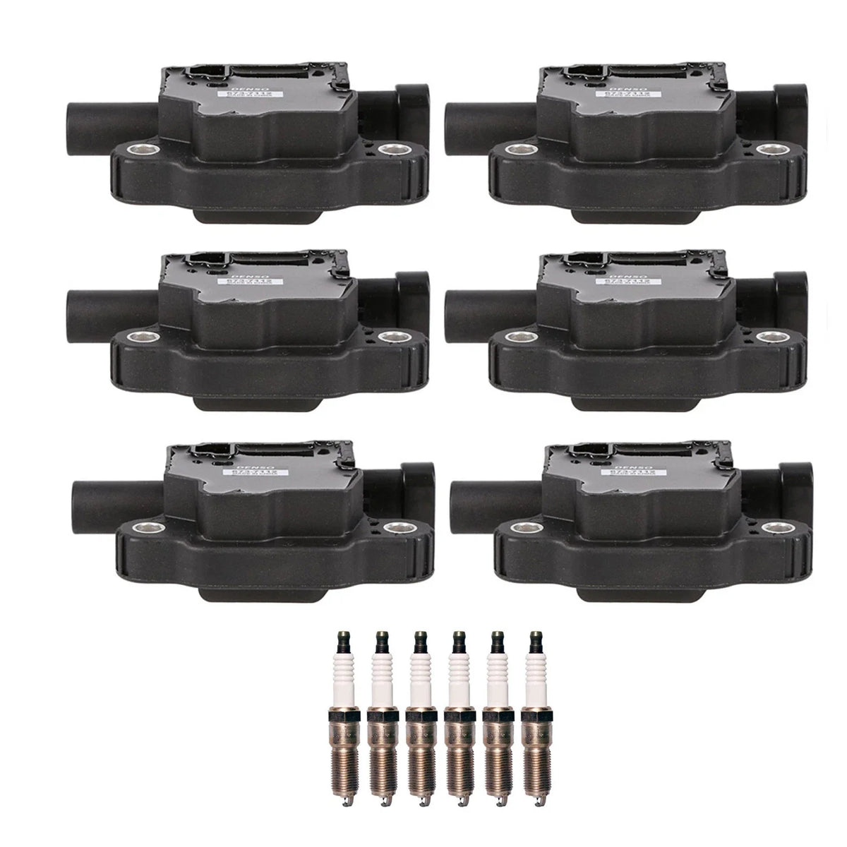 Set of 6 Ignition Coils & Iridium Spark Plugs for Silverado 1500 (2014–2019)