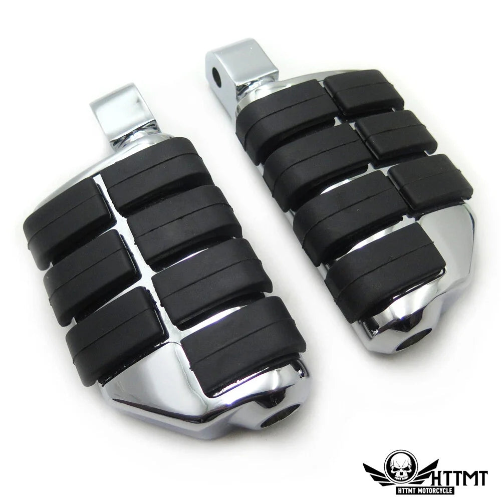 Chrome Dually Footpegs for Yamaha Road Star Warrior (2002–2009)