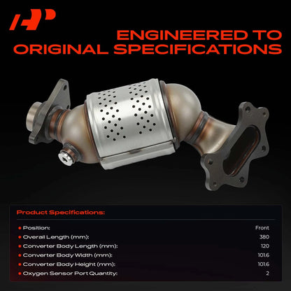 Front Catalytic Converter for Honda Civic (2006–2009) 18190RMXA00, 16641