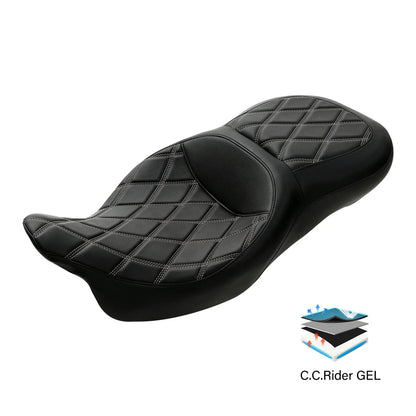 Gel Seat for Harley Touring CVO Road Street Glide (2009–2023)