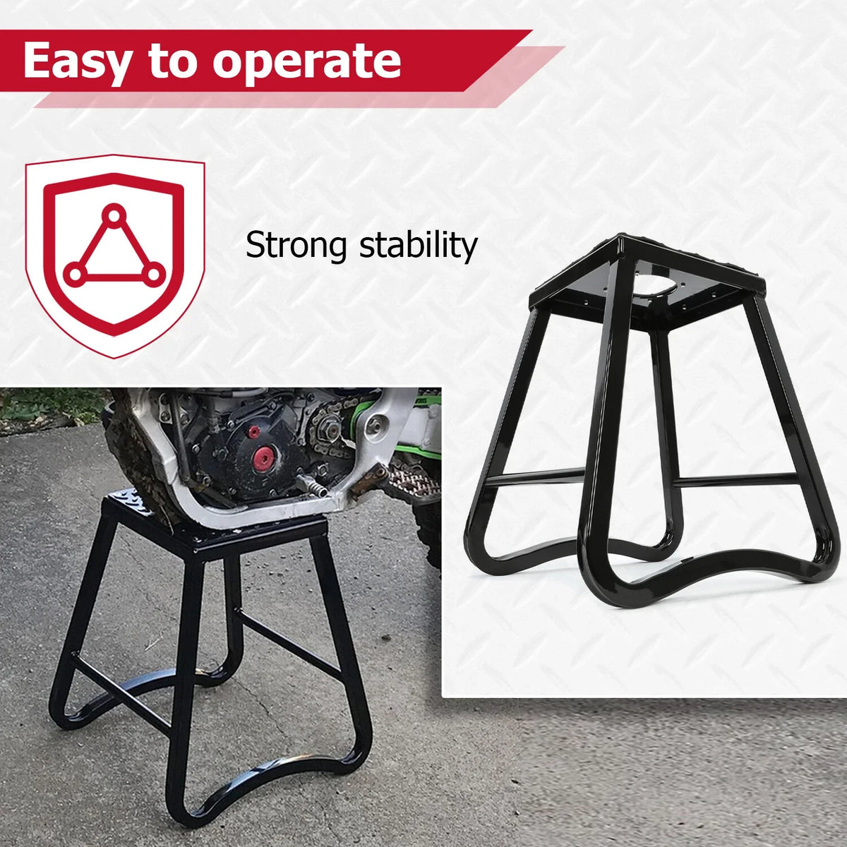 Dirt Bike Stand for Motorcycle Motocross (1000LBS, Black)