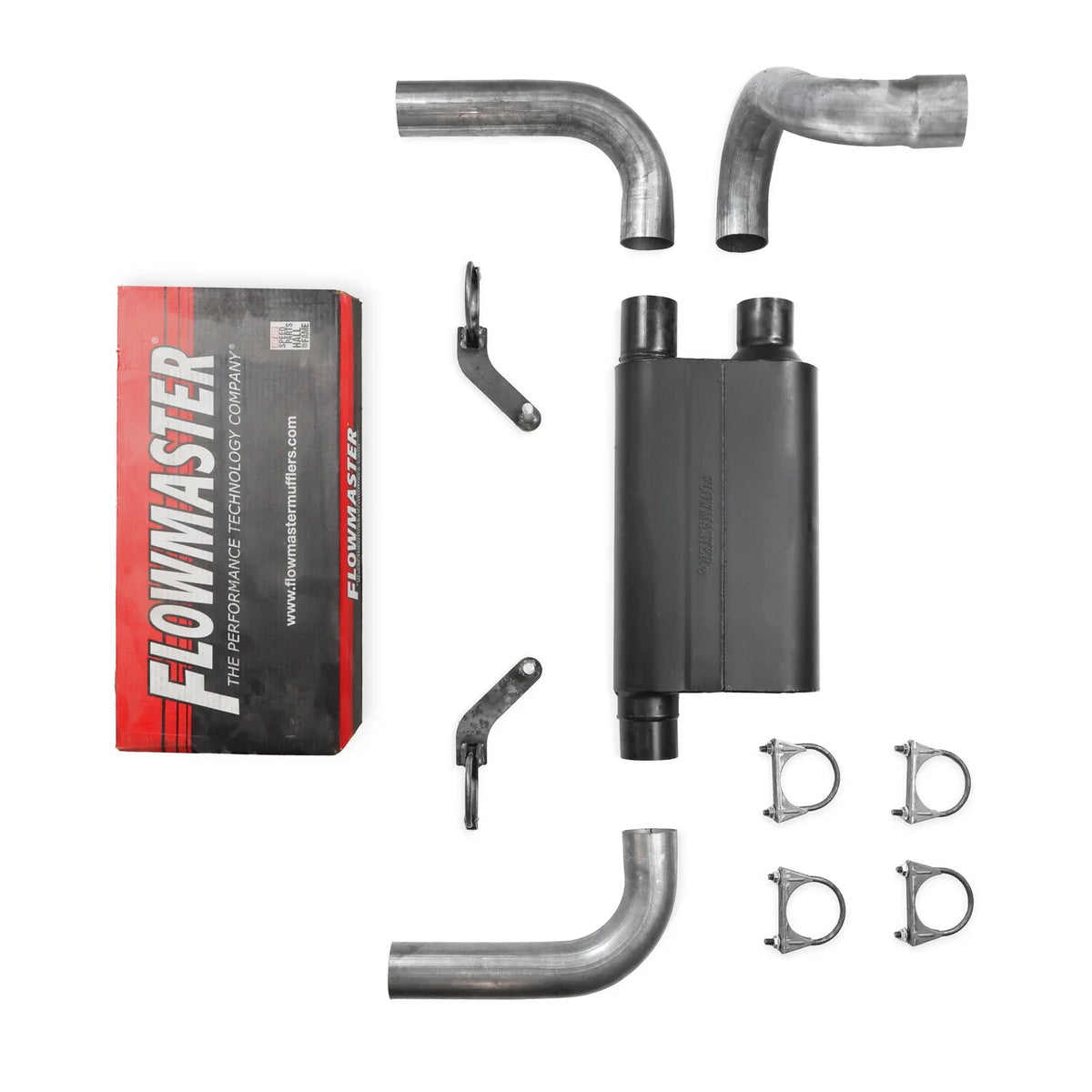 2.5" Dual Exhaust Kit for Jeep Wrangler (2018–2025) - Flowmaster 80 Series