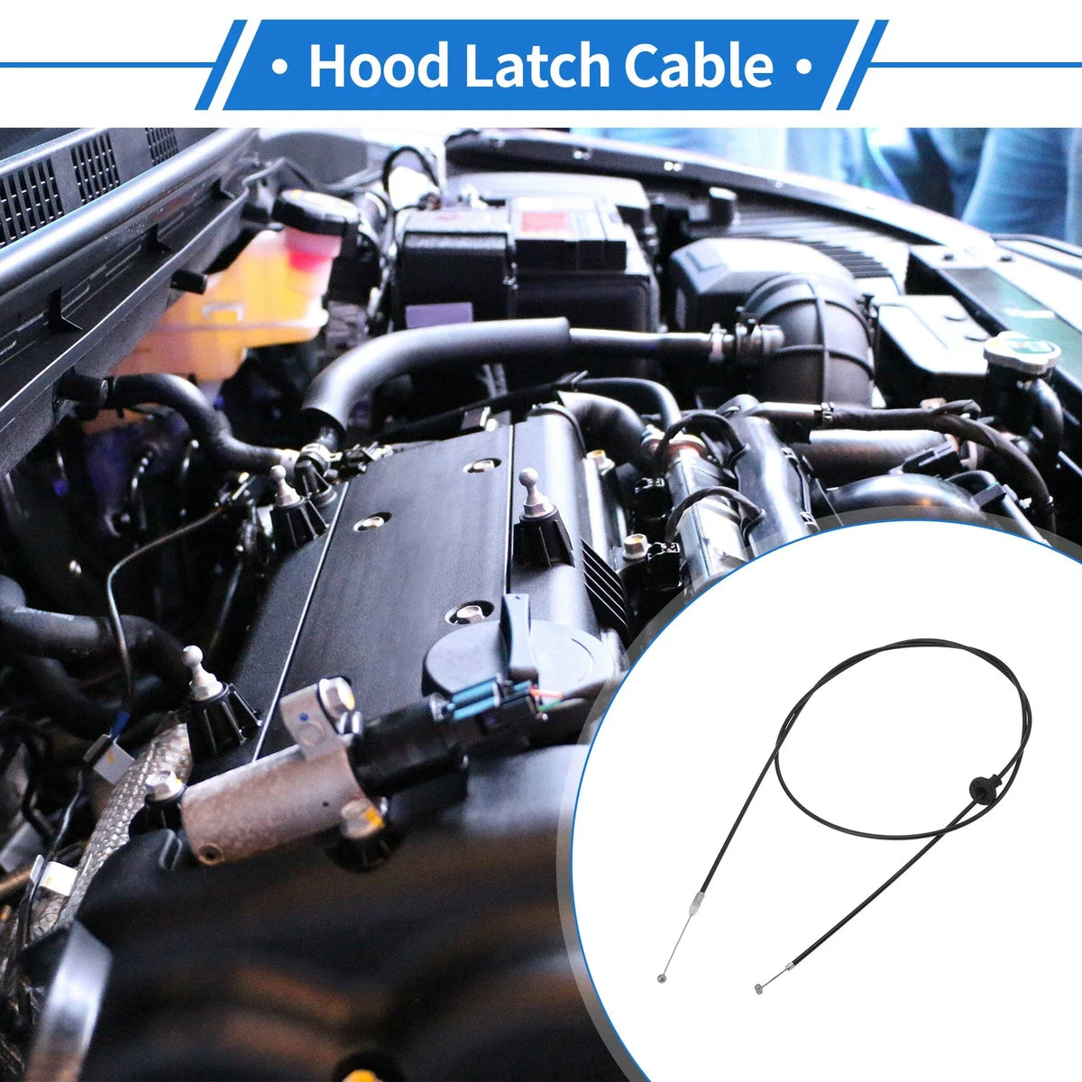 Hood Latch Release Cable for Pontiac Wave (2007–2008) No. 96649313