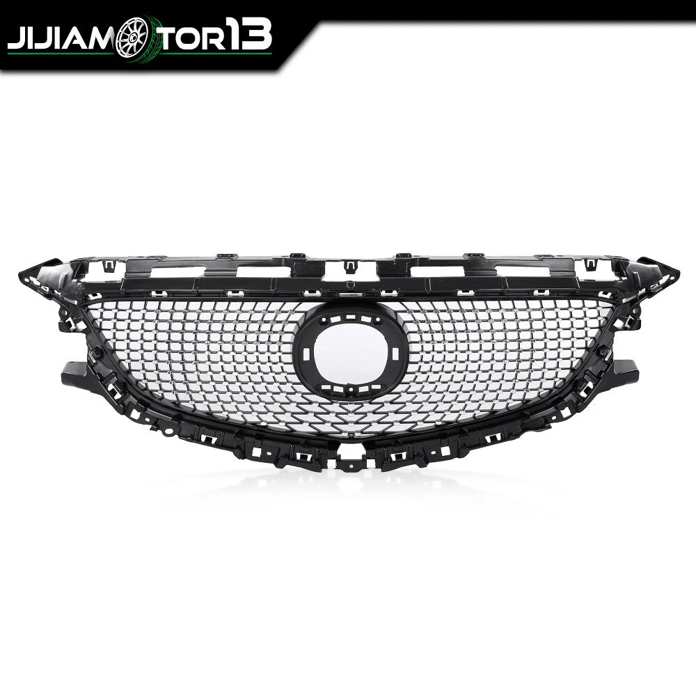 Front Bumper Mesh Hood Grille for Mazda 6 Atenza (2014–2016) J-02HGL1547ABK