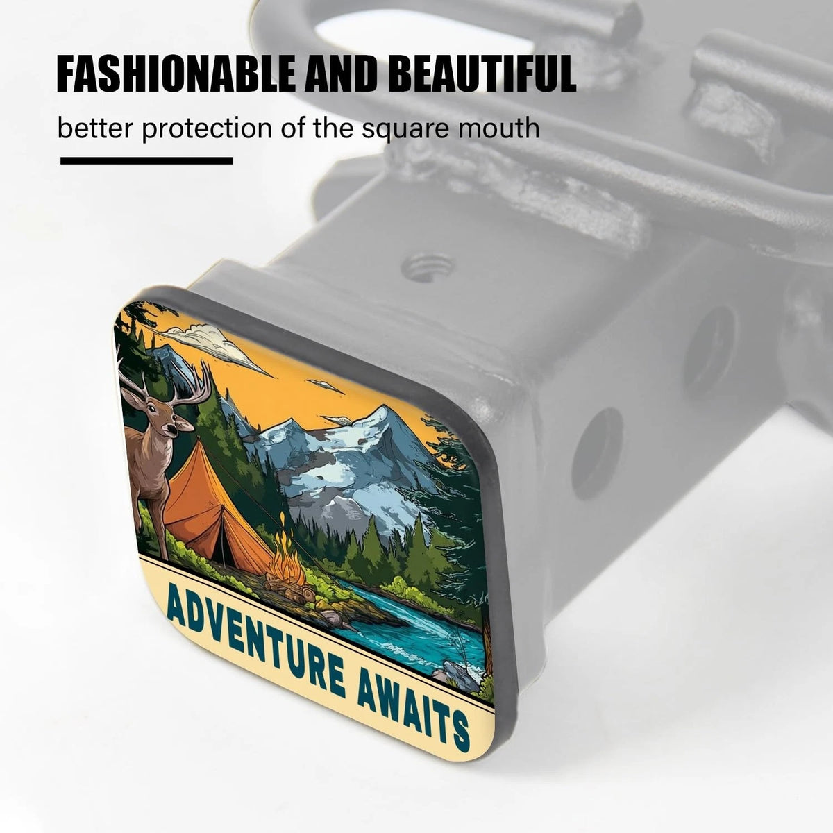 2 Inch Hitch Cover for Trailer Tube Plug Insert Accessory