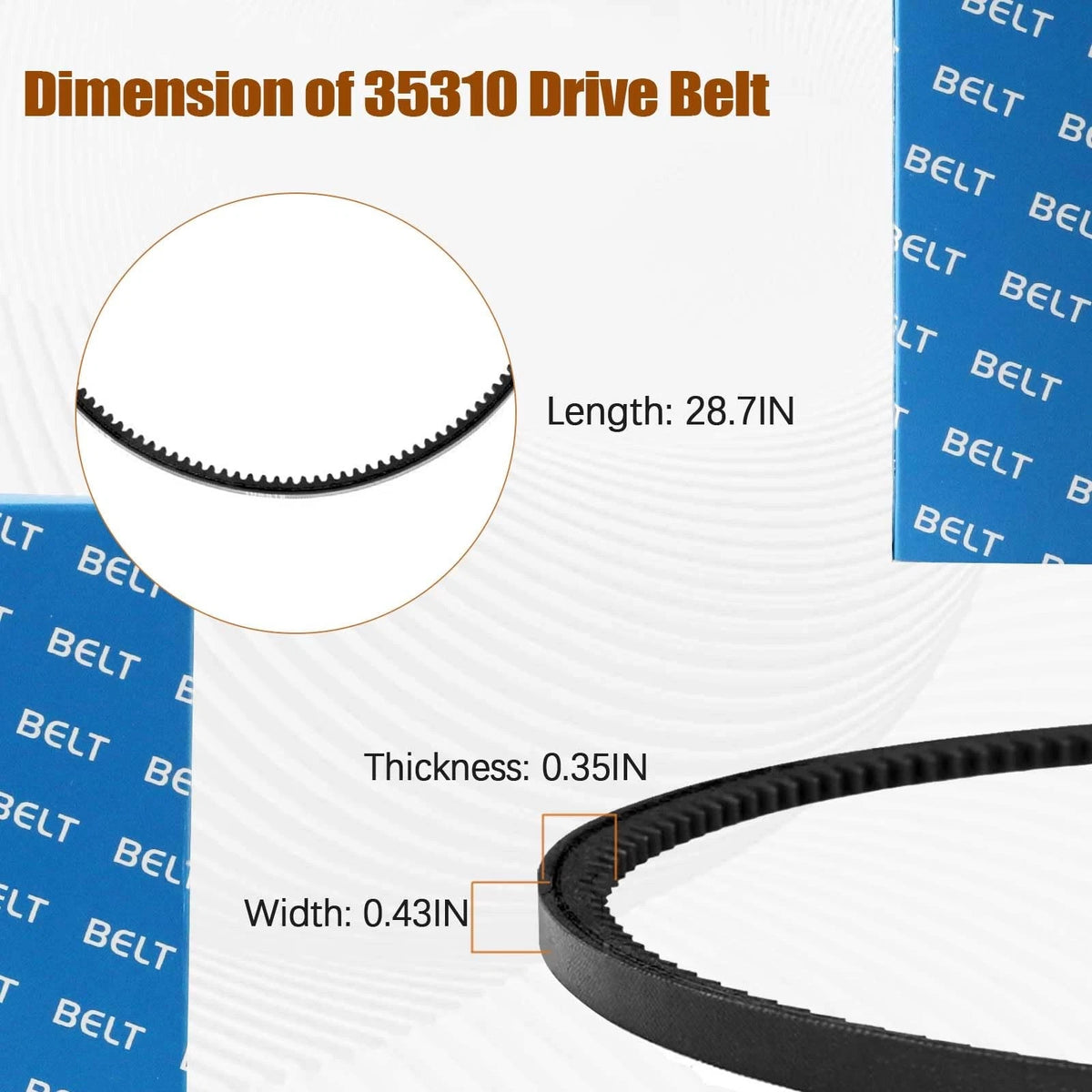Tiller Belt for Earthquake Rear Tine