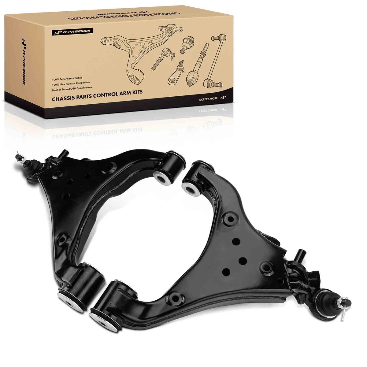 2X Front Lower Control Arm with Ball Joint for Toyota Tundra Sequoia (2022–2025)