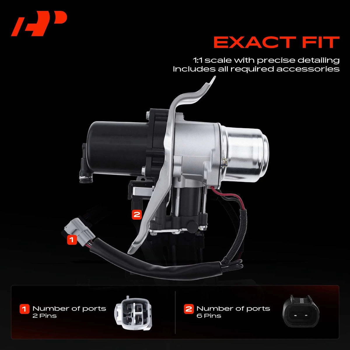 A-Premium Air Suspension Compressor w/Bracket for Toyota Sequoia (2004–2007) 48914-34010, 48914-34011, 949-365