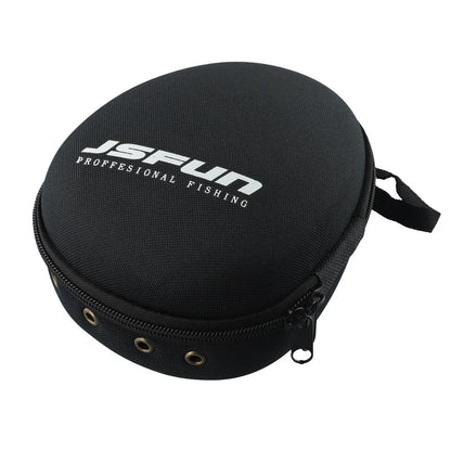 Fishing Reel Bag for Lure Storage - Waterproof Nylon, Black