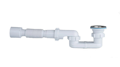 Low Profile Bath Shower Drain P Trap 1.5" for
