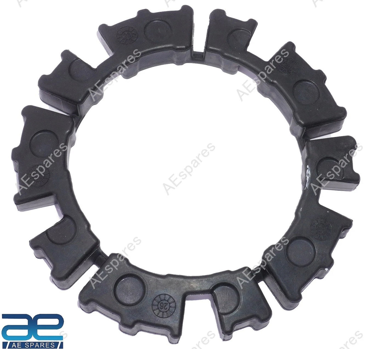 Cush Rubber Black for Royal Enfield Himalayan 450 (2023–2023) RAT00289