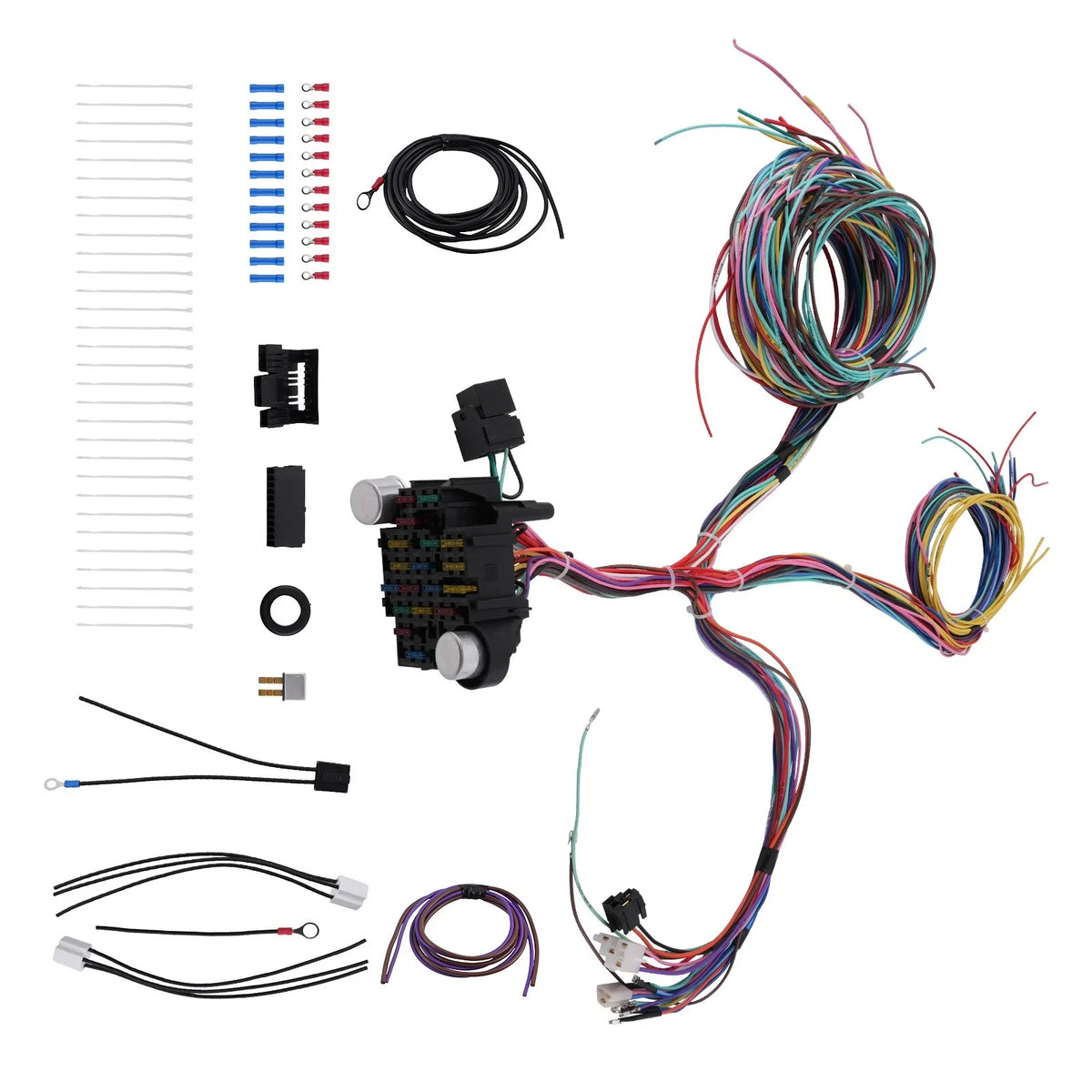 Universal Extra Long 21 Circuit Wiring Harness for Chevy Ford Jeep (21–20)
