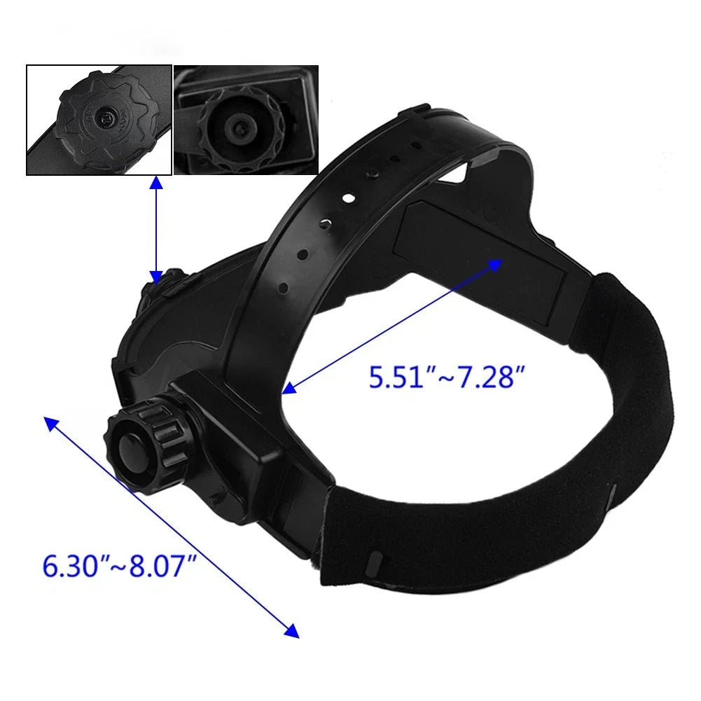 Adjustable Headgear for Darkening Welding Helmet XL/XXL (ABS Plastic)