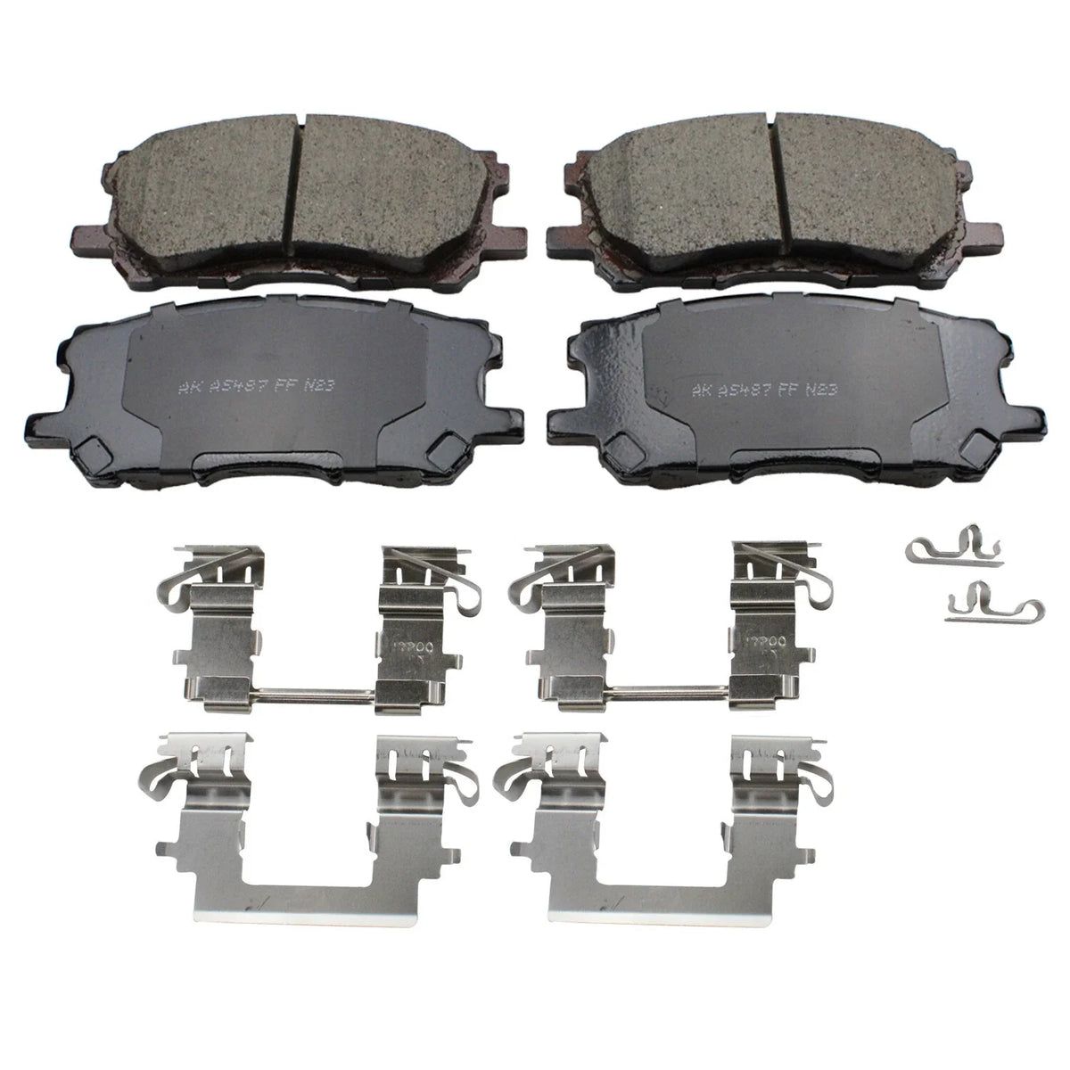 Set of 4 Akebono ProACT Front Ceramic Brake Pads for RX330 RX350 RX400h (2004–2007)