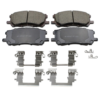 Set of 4 Akebono ProACT Front Ceramic Brake Pads for RX330 RX350 RX400h (2004–2007)