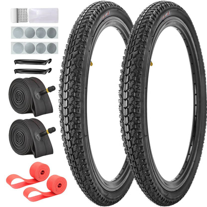 2X Bike Tires and Tubes for Mountain Bikes (20x1.75)