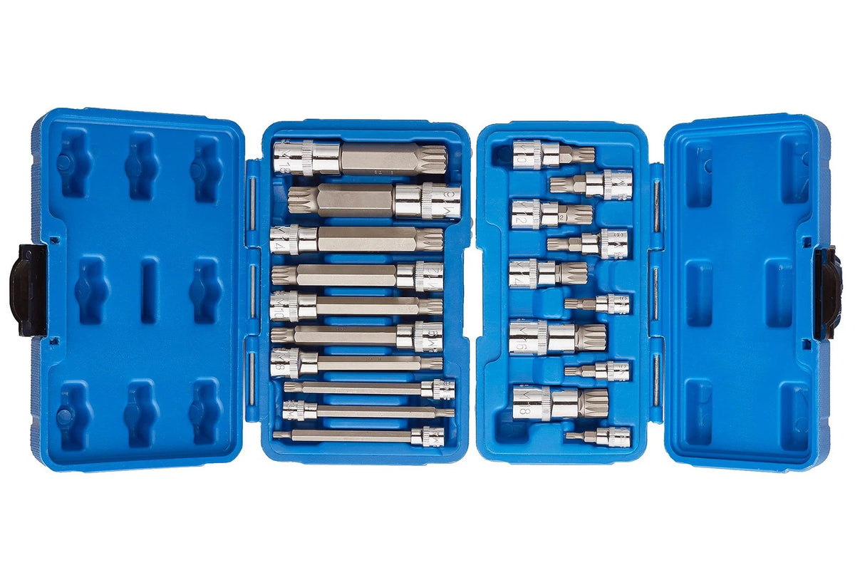 20pc XZN 12 Point Triple Square Spline Bit Set for Automotive