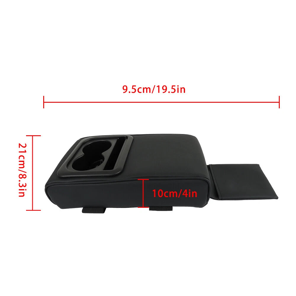 Center Armrest Cup Holder Storage Bag for Most Cars
