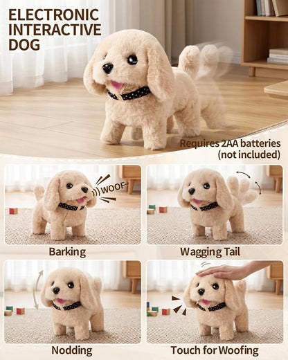 23 Pcs Dog Toys for Kids Girls - Interactive Realistic Stuffed Dog