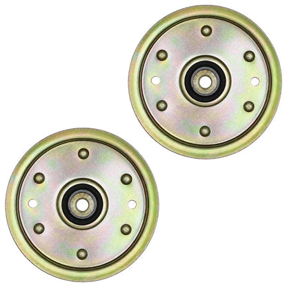 2 Idler Pulleys for Troy Bilt Pony Bronco Horse Mustang Colt XP (38"-54")