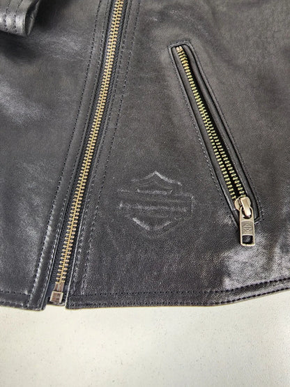 Harley-Davidson Women's Reservoir Moto Leather Jacket XL 97022-22VW