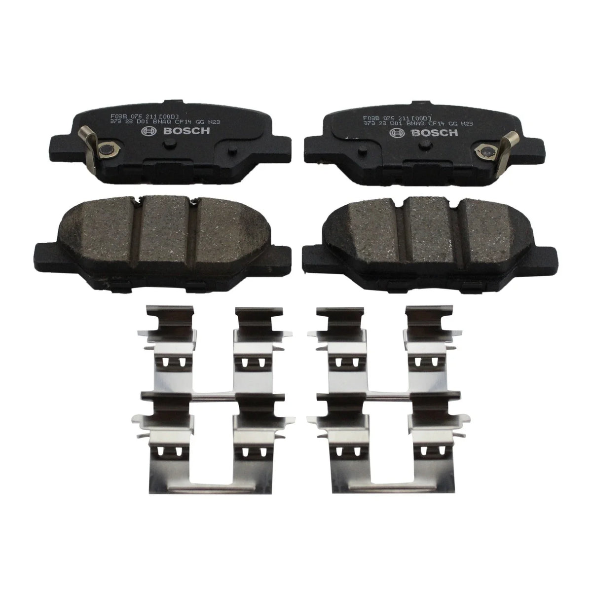 DuraGo Rear Rotors & Bosch QuietCast Ceramic Disc Brake Pads Kit for Mazda 6