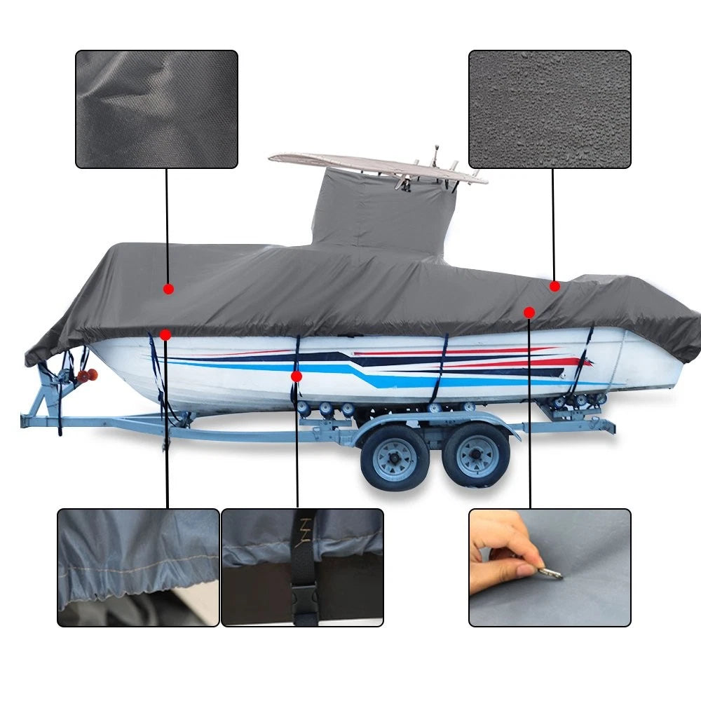 Boat Cover for Center Console T-Top 20-22ft (420D)