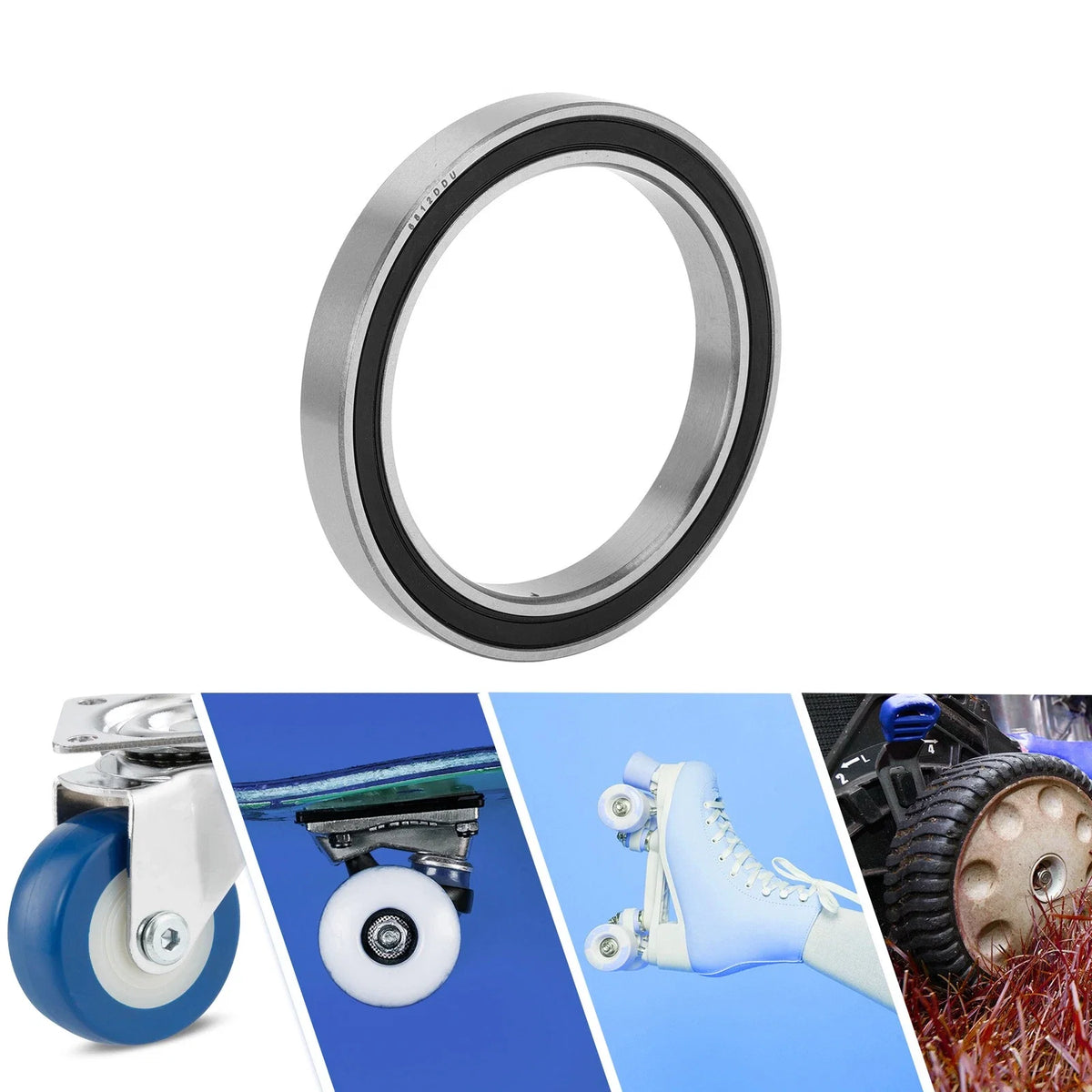 6812DD Deep Groove Ball Bearing for Scooter Skateboard Wheel (60x78x10mm)