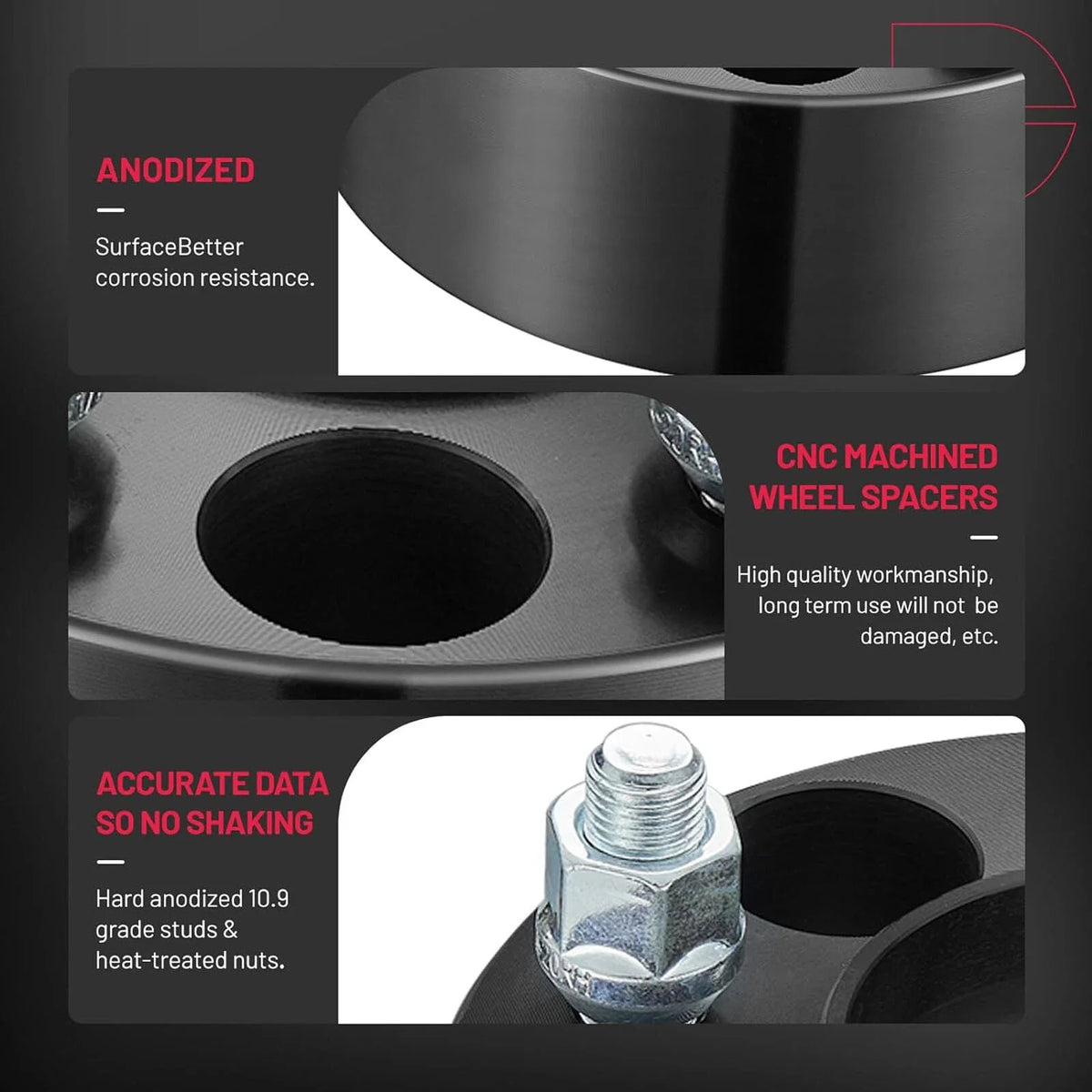 2X 1" Wheel Spacers 5x5" 5x127 mm for Chevy C10 Pickup (1973–1987)
